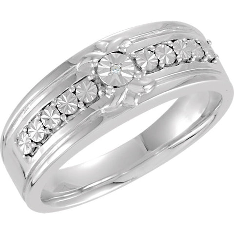 Band > Men's > Illusion > Diamond > .005 CTW