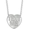 Necklace > Heart > "Love" > Diamond > .01 CTW
