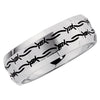 Engraving > Wire" > "Barbed > Laser > Black > with > Band > 8mm