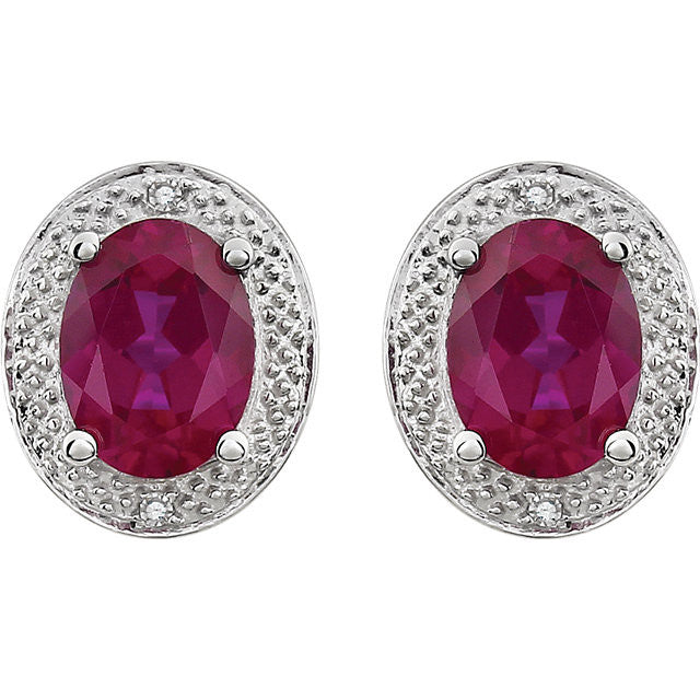 Earrings > Diamond > .02 CTW > & > Citrine