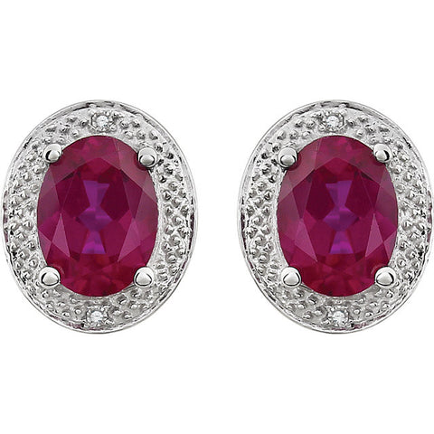 Earrings > Diamond > .02 CTW > & > Citrine