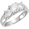 Ring > Moissanite > Created > 3-Stone
