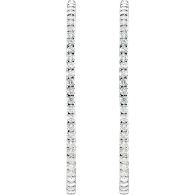 Earrings > Hoop > Inside/Outside > Diamond > CTW > 3