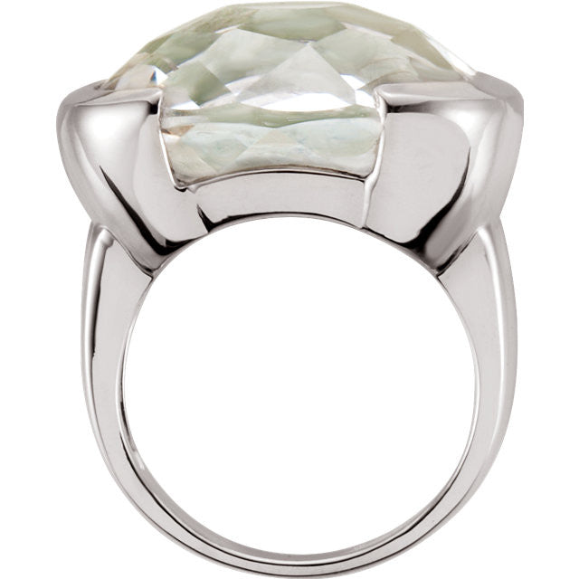 Ring > Quartz > White > Checkerboard > Genuine