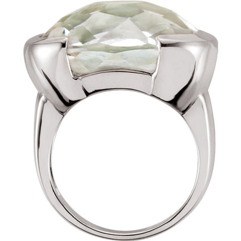 Ring > Quartz > White > Checkerboard > Genuine