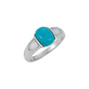 Ring > Opal > and > Turquoise > Chinese > Genuine