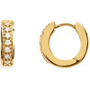 Earrings > Hoop > Diamond > 1/6 CTW