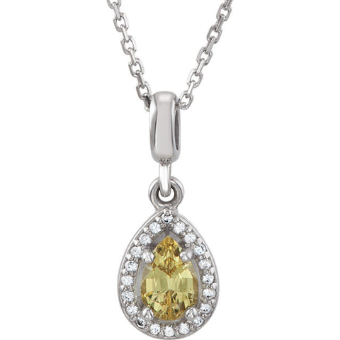 Necklace > Sapphire > Halo-Styled