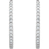 Earrings > Hoop > Inside/Outside > Hinged > Diamond > CTW > 1