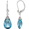 Earrings > Topaz > Blue > Swiss