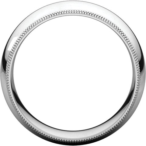 Band > Milgrain > Double > Fit > Comfort > 6mm