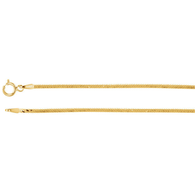 Chain > 18" > Chain > Herringbone > Flexible > 1.5mm