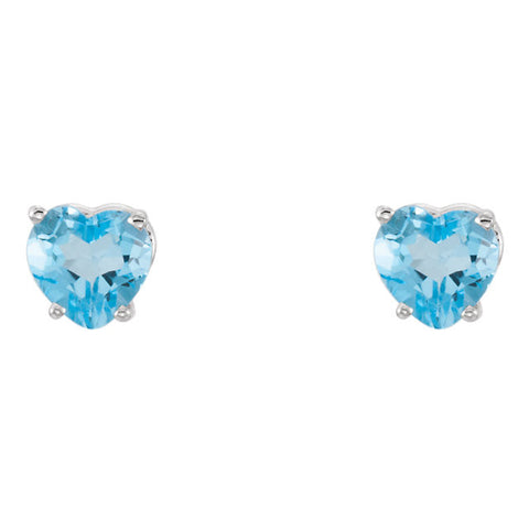 Earrings > Heart > Amethyst