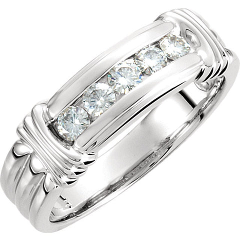 Band > Men's > Moissanite > Created