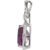 > Pendant > Diamond > .025 CTW > & > Amethyst