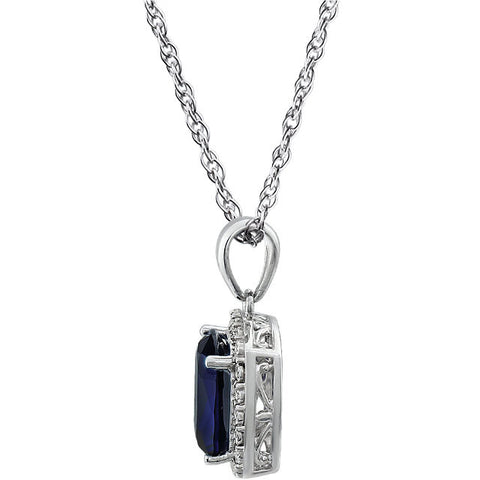 Necklace > Diamond > .05 CTW > & > Amethyst