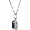 Necklace > Diamond > .05 CTW > & > Amethyst