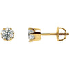 Earrings > Stud > Post > Threaded > Diamond > CTW > 1