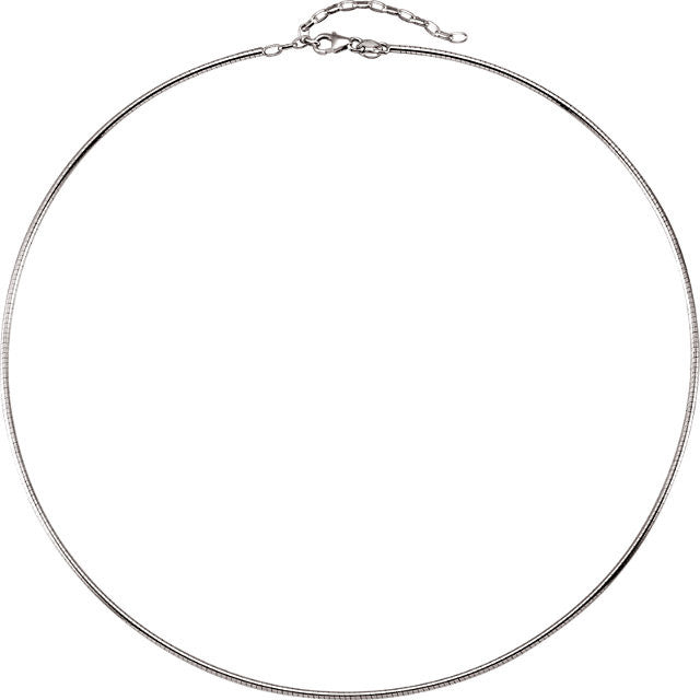 Extension > 2" > with > Chain > 16.5" > Omega > Round > 2mm