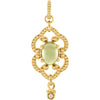 Necklace > 18" > Diamond > .015 CTW > & > Peridot