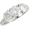 Ring > Anniversary > Moissanite > Created > 3-Stone