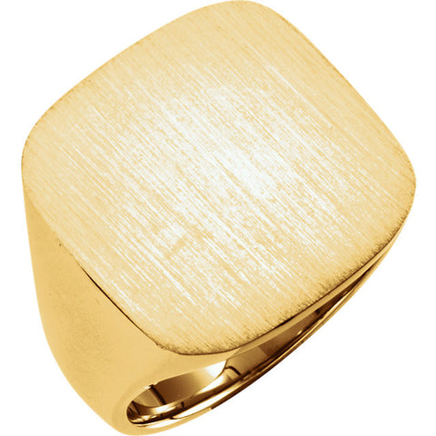 Ring > Signet > Solid > Men's