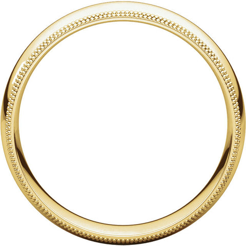 Band > Milgrain > Double > Fit > Comfort > 6mm