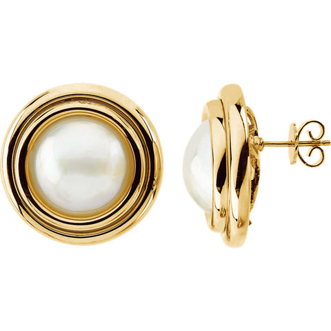Earrings > Pearl > Cultured > Mabé