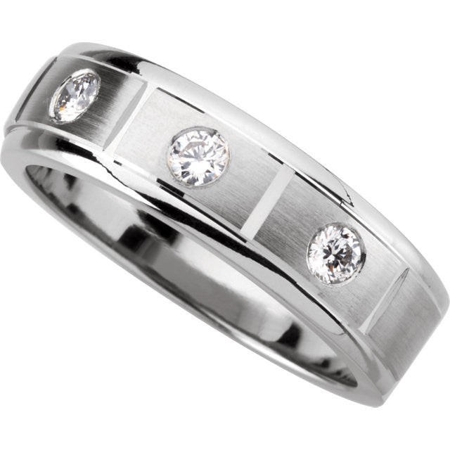Band > Wedding > Men's > Diamond > 1/3 CTW > 7mm