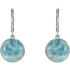 Earrings > Back > Lever > Larimar
