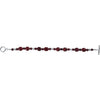 Bracelet > 7.5" > Pearl > Cultured > Garnet & Freshwater > Rhodolite