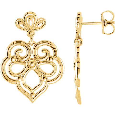 Earrings > Dangle > Decorative > 24.5x17.25mm
