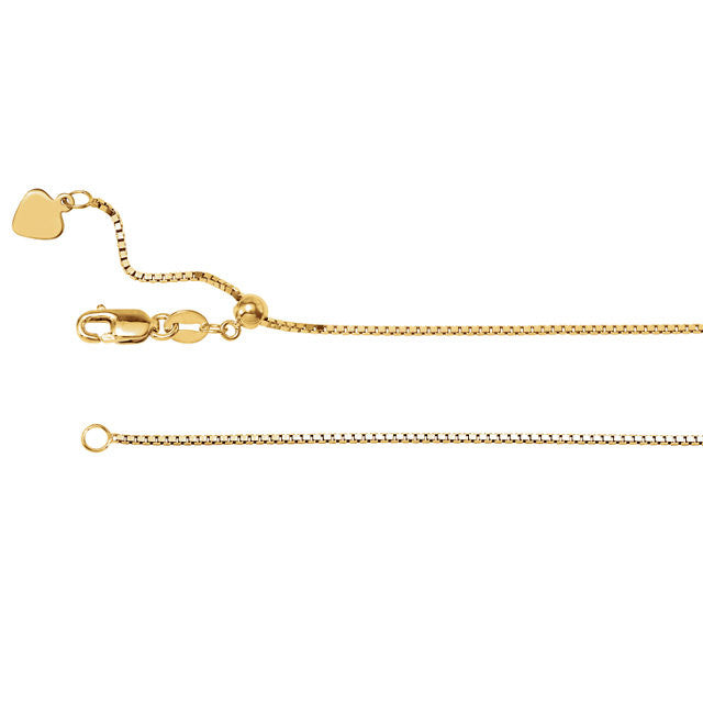 Chain > 22" > Box > Adjustable > 1mm