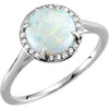 Ring > Diamond > .05 CTW > & > Opal