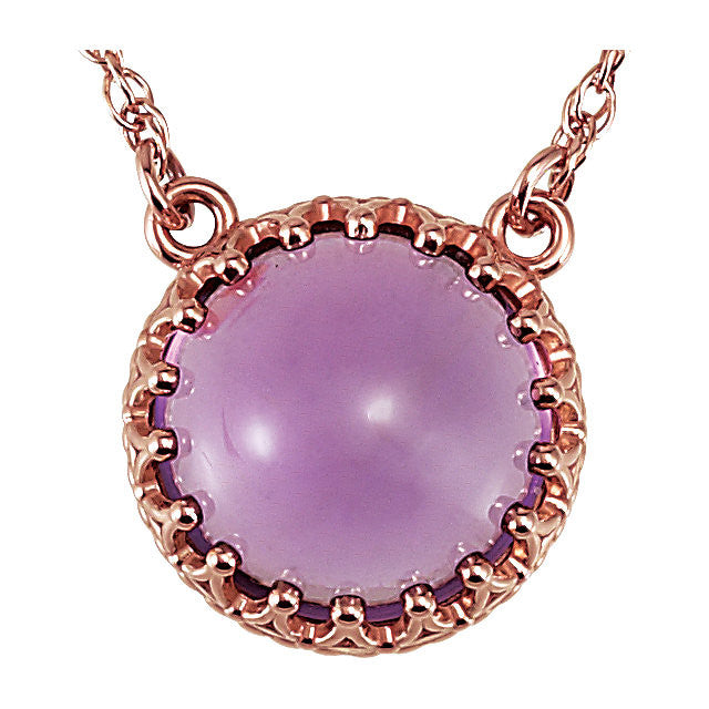 Necklace > 18" > Amethyst > 10mm