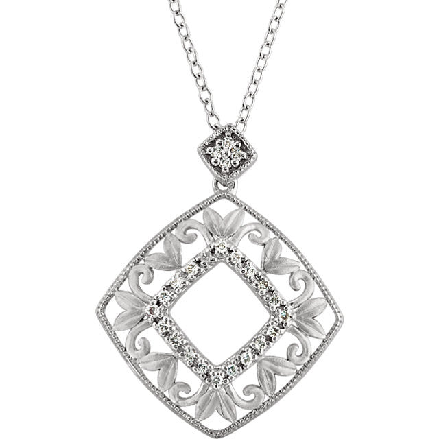 Necklace > 18" > Diamond > 1/6 CTW