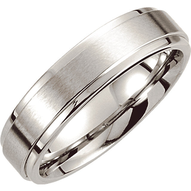 Band > Ridged > Finished > Satin > 6mm