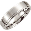 Band > Ridged > Finished > Satin > 6mm