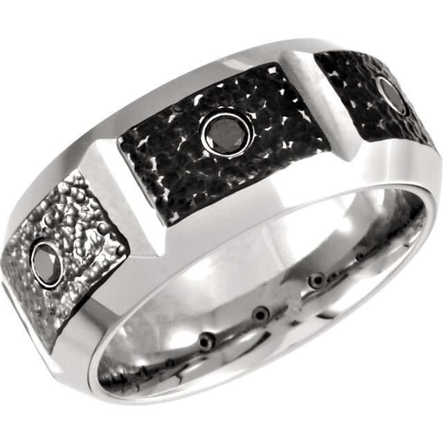 12.5 > Band > Design > PVD > Diamond & Black > Black > 9mm