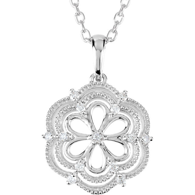 Necklace > 18" > Diamond > .08 CTW