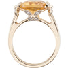 Ring > Diamond > .08 CTW > & > Citrine