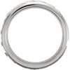 .5 > Band > Woven > 7mm > Inlay > Silver > Titanium & Sterling