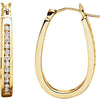 Earrings > Hoop > Inside/Outside > Diamond > 1/4 CTW