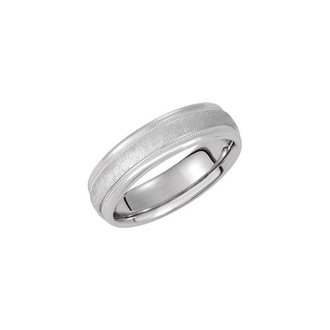 Finish > w/Florentine > Band > Milgrain > Comfort-Fit > mm > 6
