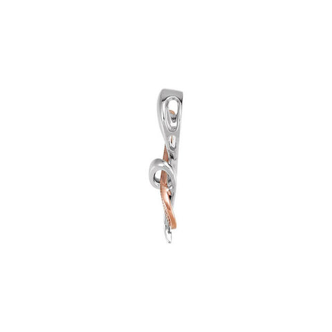 Pendant > Heart > Sapphire > Pink > Genuine