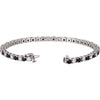 Bracelet > Diamond > 3/8 CTW > Sapphire & 2 > Blue