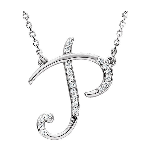 > Necklace > Initial > Diamond