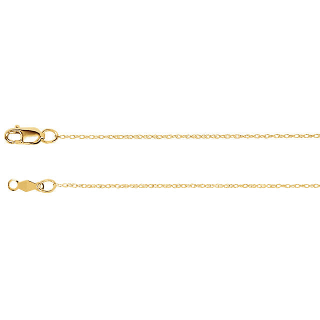 Chain > 16" > Rope > Gold™ > Titan > Lasered > .75mm