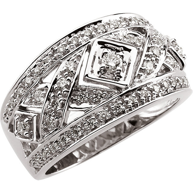 Band > Diamond > Openwork > 1/2 CTW