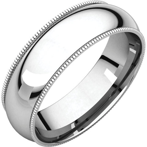 Band > Milgrain > Fit > Comfort > 5mm